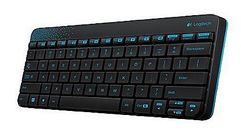 Клавиатура + мышь Logitech MK240 клав:черный мышь:черный USB беспроводная slim Multimedia