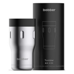Термокружка BOBBER Tumbler-350, 0.35л, стальной/ черный (1436330)