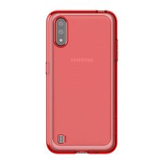 Чехол (клип-кейс) Samsung araree M cover, для Samsung Galaxy M01, красный [gp-fpm015kdarr] (1410855)
