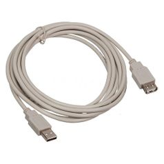 Кабель-удлинитель USB2.0 BURO USB A(m) - USB A(f), 3м [usb2.0-am/af-3] (817257)