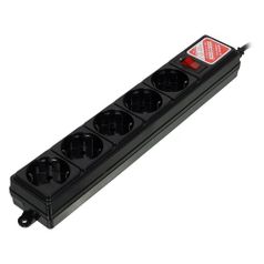 Сетевой фильтр PowerCube SPG-B-10-BLACK, 3м, черный (607265)