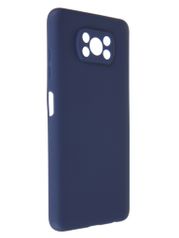 Чехол Pero для Poco X3 Soft Touch Blue CC1C-0053-BL (854515)