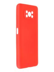 Чехол Pero для Poco X3 Liquid Silicone Red PCLS-0054-RD (854676)