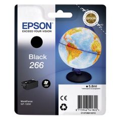 Картридж Epson T266, черный / C13T26614010 (1037202)