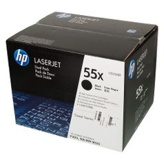 Картридж (двойная упаковка) HP 55X, черный / CE255XD (566310)