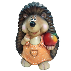 Фигура декоративная Ежиха с яблоком Н38 (25454)