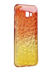 Чехол Krutoff для Samsung Galaxy J4 Plus SM-J415 Crystal Silicone Yellow-Red 12255 (730818)