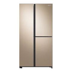 Холодильник Samsung RS63R5571F8/WT, трехкамерный, золотистый (1378053)
