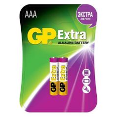 AAA Батарейка GP Extra Alkaline 24AX LR03, 2 шт. (985264)