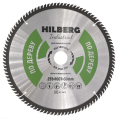 Диск пильный по дереву 255 мм, серия hilberg industrial 255*100Т*30 мм. hw257.