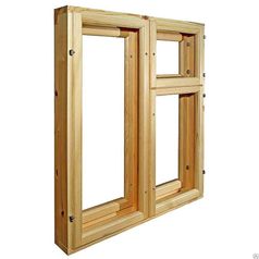 Окно деревянное с форточкой для дачи (822)