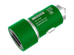 Зарядное устройство WIIIX 2xUSB 2.4A Green UCC-2-36 (844161)