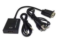 Цифровой конвертер Espada VGA + Jack 3.5mm to HDMI HCV0201 (656569)