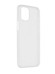 Чехол Luazon для APPLE iPhone 12 mini Plastic Transparent White 6248009 (868943)