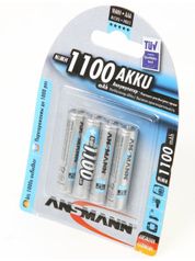 Аккумулятор AAA - Ansmann 1100mAh BL4 (4 штуки) 5035232-RU / 11445 (835004)