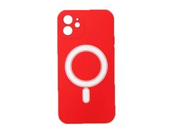 Чехол Luazon для APPLE iPhone 12 MagSafe Silicone Red 6852581 (868825)