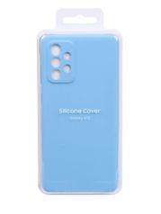 Чехол-накладка для Samsung Galaxy A72 Silicone Cover Blue EF-PA725TLEGRU (818971)