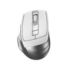Мышь A4TECH Fstyler FG35, оптическая, беспроводная, USB, серебристый и белый (1192136)