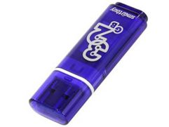 USB Flash Drive 32Gb - SmartBuy Glossy series USB 3.0/3.1 Gen.1 Dark Blue SB32GBGS-DB (799550)