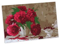 Картина по номерам Школа талантов Розовые пионы 30x20cm 5177173 (821064)