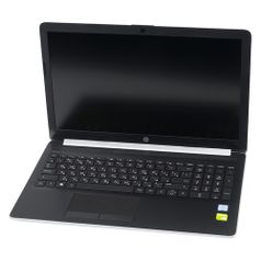 Ноутбук HP 15-da0084ur, 15.6", Intel Core i3 7020U 2.3ГГц, 4Гб, 500Гб, nVidia GeForce Mx110 - 2048 Мб, Windows 10, 4JY54EA, серебристый (1072982)