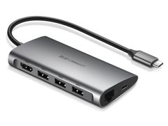 Хаб Ugreen 8в1 3xUSB 3.0 / HDMI / RJ45 / SD/TF / PD 50538 (849692)