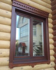 Дачные окна деревянные (819)