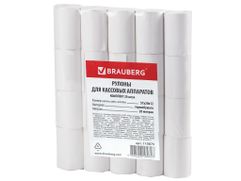 Чековая лента Brauberg 57x12mm d-37mm 20m 20шт/уп 110879 (677374)