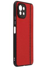 Чехол G-Case для Xiaomi Mi 11 Lite Carbon Red GG-1395 (860283)