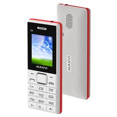 Сотовый телефон Maxvi C9 White-Red (369310)