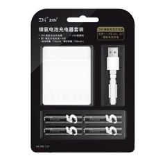 Зарядное устройство Xiaomi ZMI PB401 White - с аккумуляторами AA (4 шт) (518653)