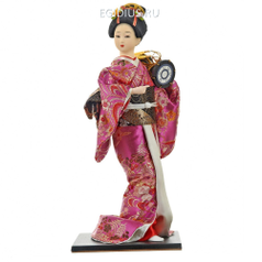 Фигурка декоративная "Японка в кимоно" 13*13*30см. (4вида) (31305)