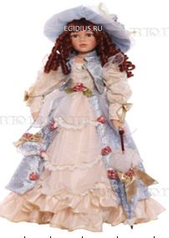 Кукла коллекционная Ульяна, фарфор 41см  (31246)