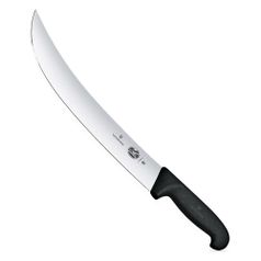 Нож кухонный Victorinox Fibrox (5.7303.25) стальной обвалочный для мяса лезв.250мм прямая заточка че (1416011)