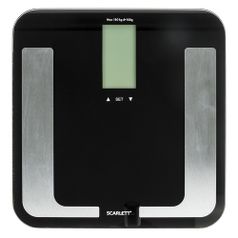 Напольные весы Scarlett SL-BS34ED40, до 180кг, цвет: черный (1386537)