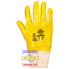 Перчатки "АРТ. 57536" желтые с полным обливом