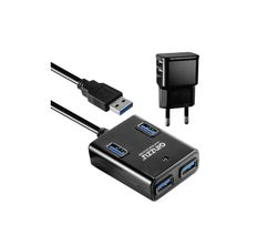 Хаб USB Ginzzu GR-384UAB 4 ports (317023)