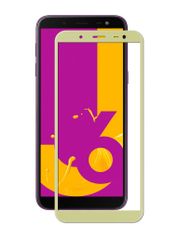 Аксессуар Защитное стекло для Samsung Galaxy J6 2018 J600F Zibelino TG Full Screen 0.33mm 2.5D Gold ZTG-FS-SAM-J600-GLD (574463)