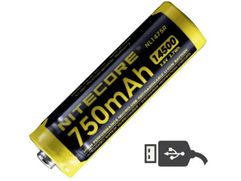 Аккумулятор 14500 - Nitecore NL1475R Li-Ion 750mAh 17042 (834492)