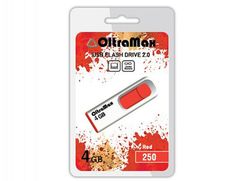 USB Flash Drive 4Gb - OltraMax 250 OM-4GB-250-Red (740948)