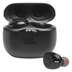 Гарнитура JBL T125 TWS, Bluetooth, вкладыши, черный [jblt125twsblk] (1509254)