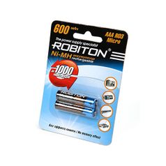 Аккумулятор AAA - Robiton 600 mAh 600MHAAA-2 prof SR2 13793 (2 штуки) (324444)