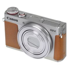 Цифровой фотоаппарат Canon PowerShot G9 X Mark II, серебристый/ коричневый (428285)