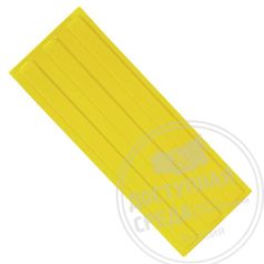 Плитка тактильная, ПУ,  продольное расположение рифов, цвет жёлтый, размер 180 x 500 x 4 мм (2751)
