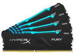 Модуль памяти HyperX Fury RGB DDR4 DIMM 3200MHz PC-25600 CL16 - 64Gb KIT (4x16Gb) HX432C16FB4AK4/64 (837579)