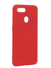 Чехол с микрофиброй DF для Oppo A5s Silicone Red oOriginal-06 (767759)