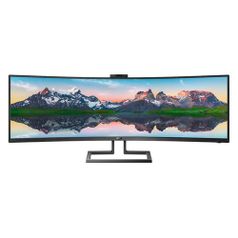 Монитор PHILIPS 499P9H 48.8", черный [499p9h/00] (1176152)