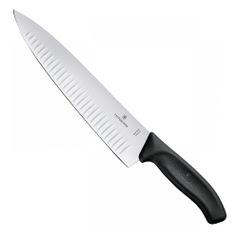 Нож кухонный Victorinox Swiss Classic (6.8023.25B) стальной лезв.250мм прямая заточка черный блистер (1416245)
