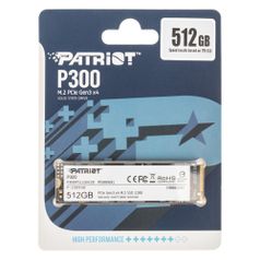 SSD накопитель Patriot P300 P300P512GM28 512ГБ, M.2 2280, PCI-E x4, NVMe (1215621)