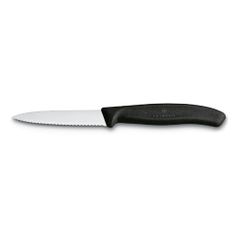 Нож кухонный Victorinox Swiss Classic (6.7633) стальной разделочный для овощей лезв.80мм серрейт. за (1415077)